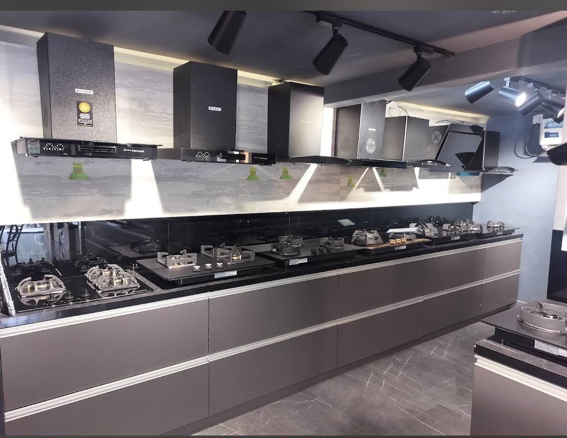 Appliances on display at the Wood World showroom